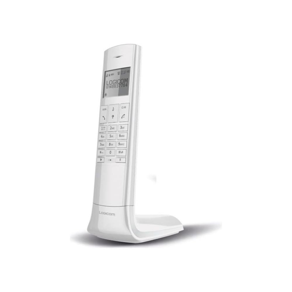 LOGICOM Luxia 150 schnurloses Telefon Weiss / Grau, Weiss / Grau