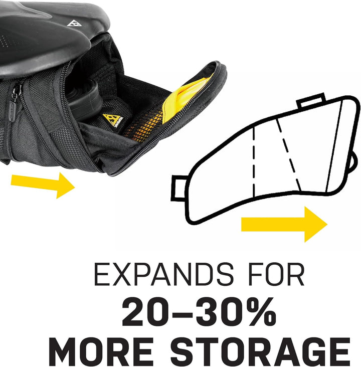 TOPEAK Satteltasche AERO Wedge - L Schwarz, Schwarz
