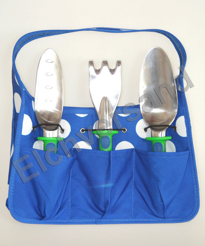 IKEA Gartengeräte-Set Allsang Harke, Schaufel und Messschaufel in praktischer, schicker Tasche - für