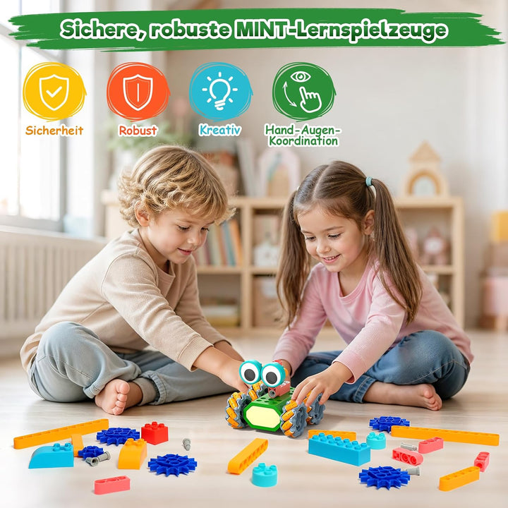 Technic Roboter Bauspielzeug Bausatz ab 6+, 33+ IN 1 RC Roboter und Auto | 150PCS, STEM Ferngesteuer