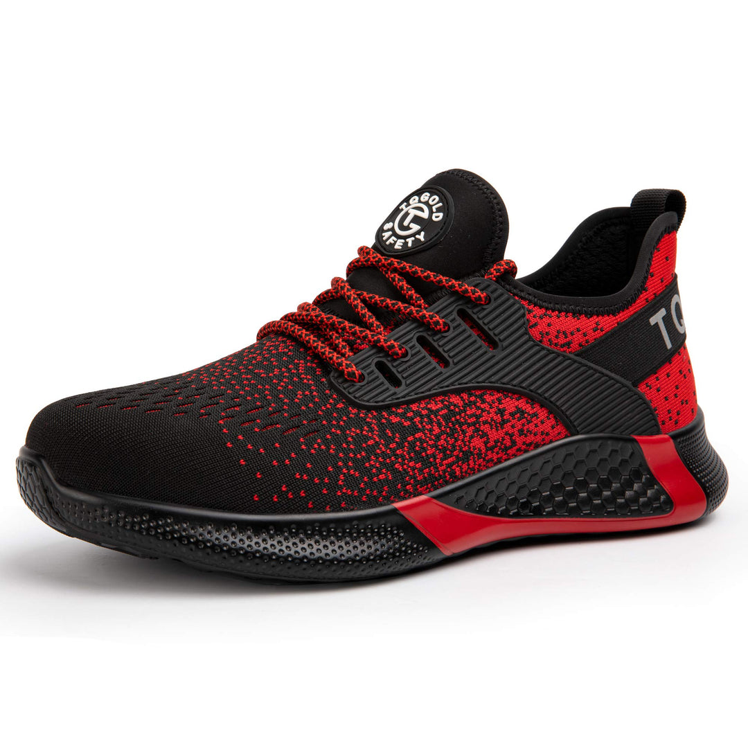 tqgold Sicherheitsschuhe Herren Damen Leicht Arbeitsschuhe | Sportlich Schutzschuhe mit Stahlkappe |