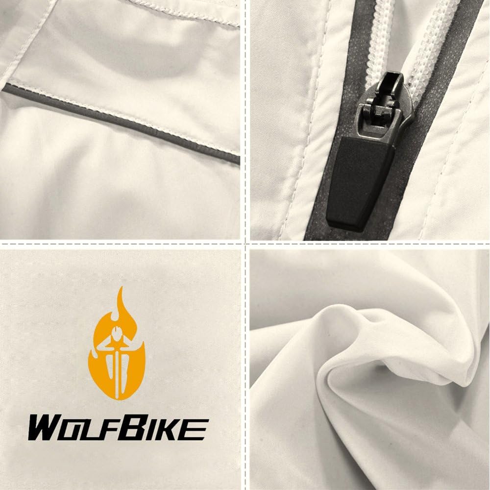 WOSAWE Herren-Fahrradjacke Winddichte wasserdichte MTB Mountainbike Jacket Für Radfahren, Joggen & W