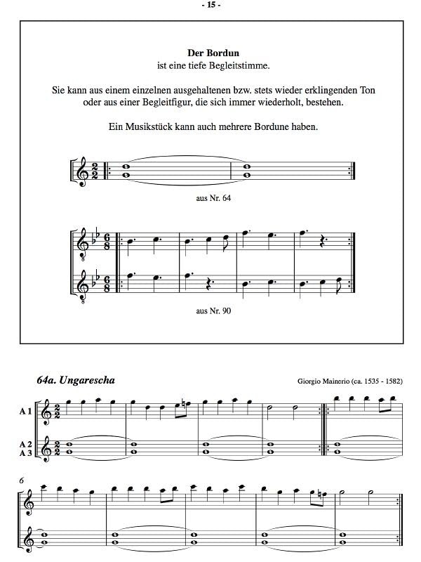 Die Altblockflöte (Grundlagen, Lehrgang, Literatur), Bd. 2, Musiknoten