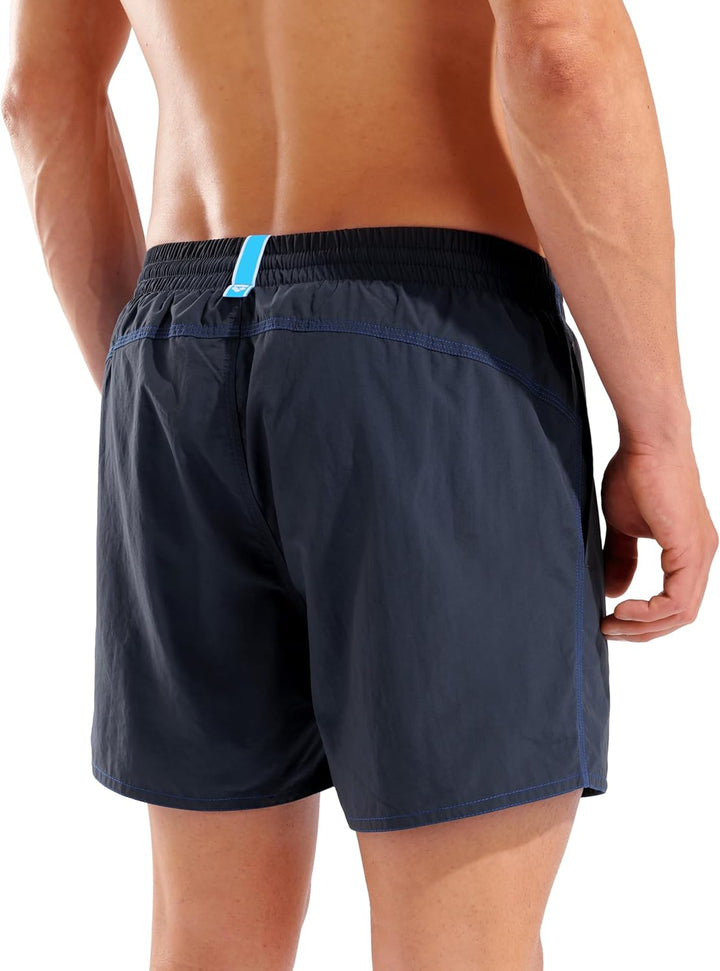 Arena Herren Bywayx R Swim Trunks L Asphalt-neon Blue, L Asphalt-neon Blue