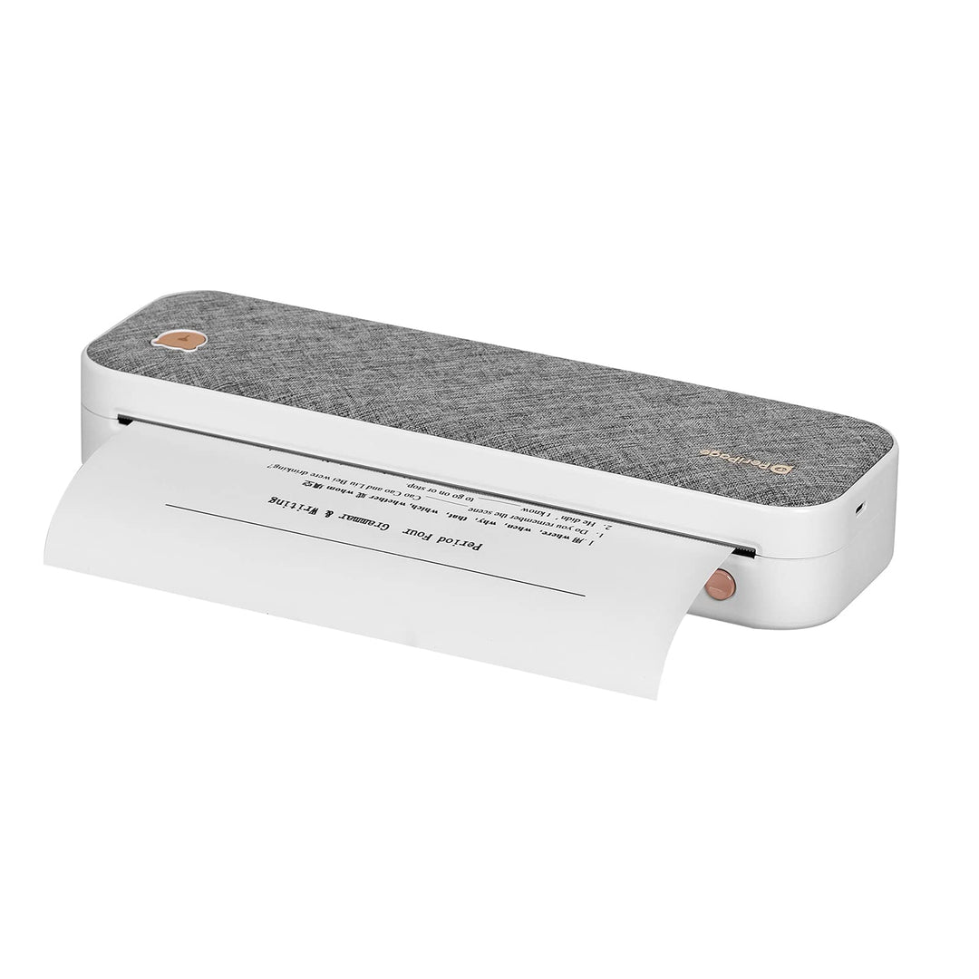 A4-Papierdrucker, Thermodirekttransfer, kabelloser Drucker, mobil, 210 mm, Mini-Fotodrucker, USB-BT-