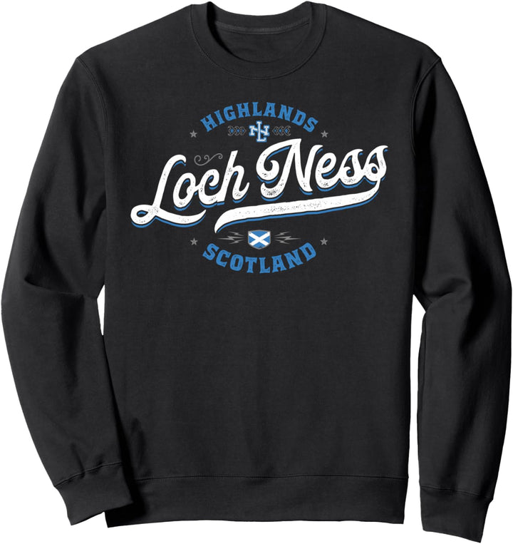 Loch Ness Schottland | Vintage Schottische Highlands Geschenk Reise Sweatshirt
