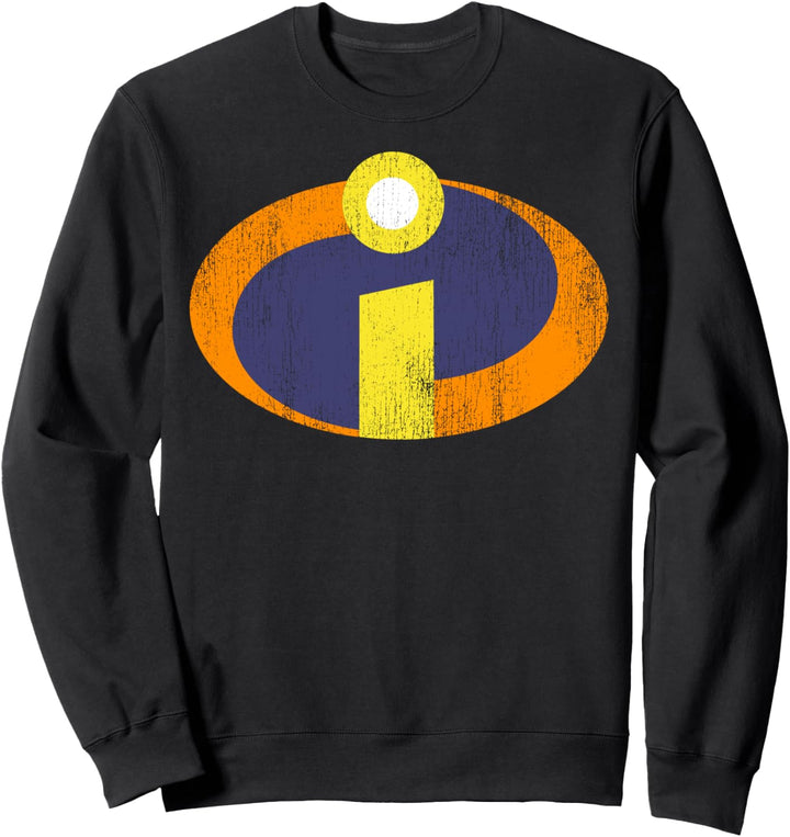 Disney Pixar Incredibles Vintage Faded Logo Sweatshirt