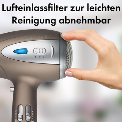 ProfiCare® Haartrockner mit Ionisierungsfunktion 2200W | extra leichter Reiseföhn 3 Leistungsstufen