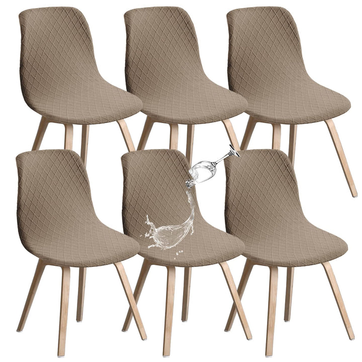 JUNZHE Muschelstuhlhussen Retro-Stuhlhussen Stretch-Spandex-Druck, Lounge-Eckstuhlschutz für Esszimm