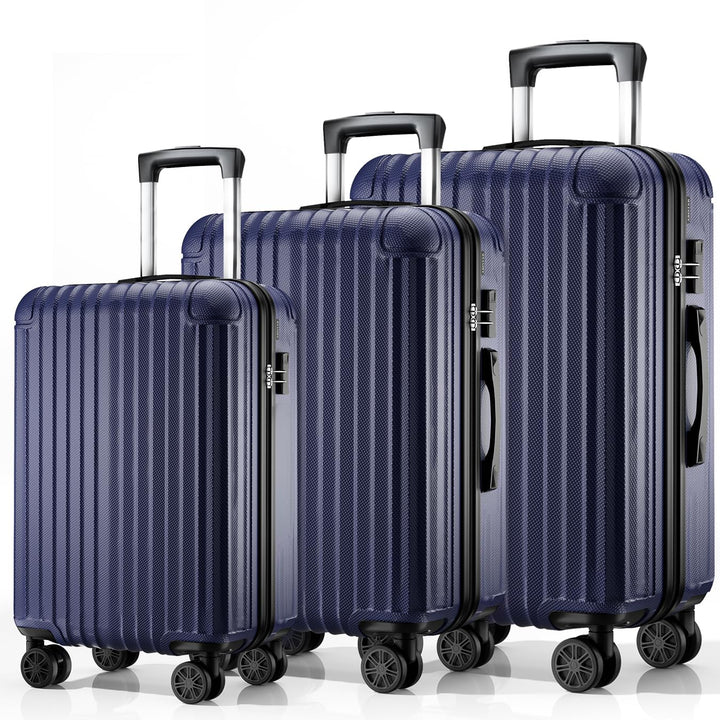 Hartschalen Kofferset 3-teilig, Leicht Koffer Trolley | Kofferset: Handgepäck Koffer, mittelgrossen