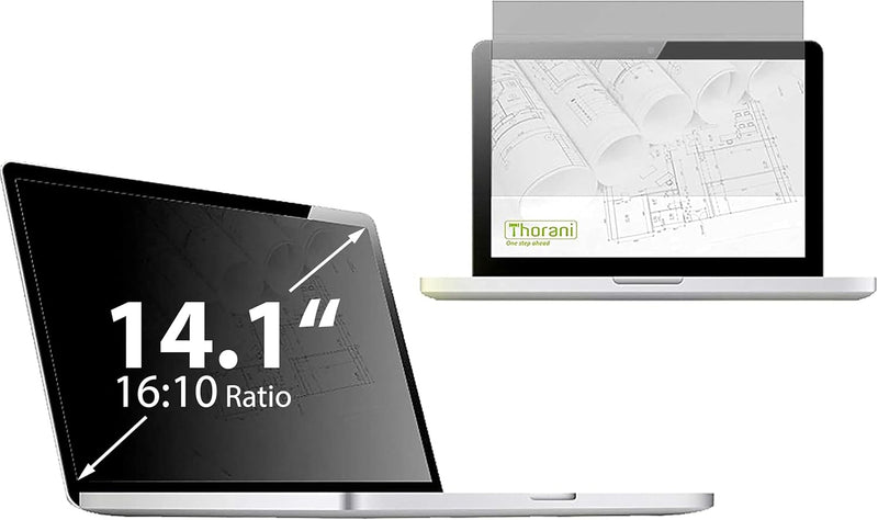 Thorani Blickschutzfolie schützt Display und Daten - 14.1 Zoll 16:10 (304x190 mm), 14.1 Zoll 16:10 (