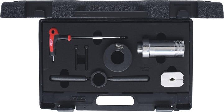 KS Tools 150.9545 Montagehilfe-Satz für Stossdämpfer mit Zuganschlagfeder, 7-teilig