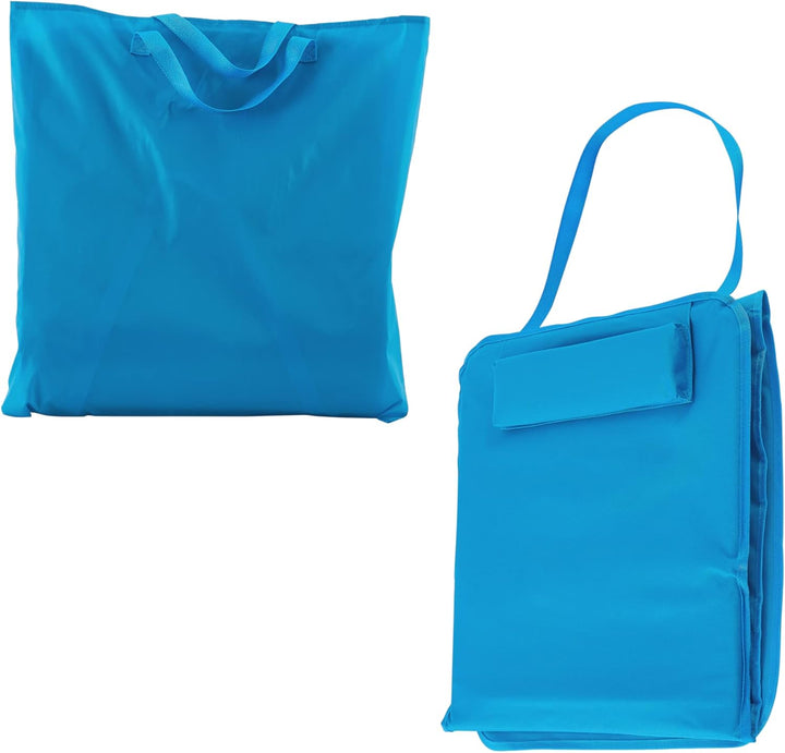 [en.casa] Strandmatte Cellorigo 2er Set Strandliege klappbar Blau Sonnenmatte mit 5-Fach Verstellbar