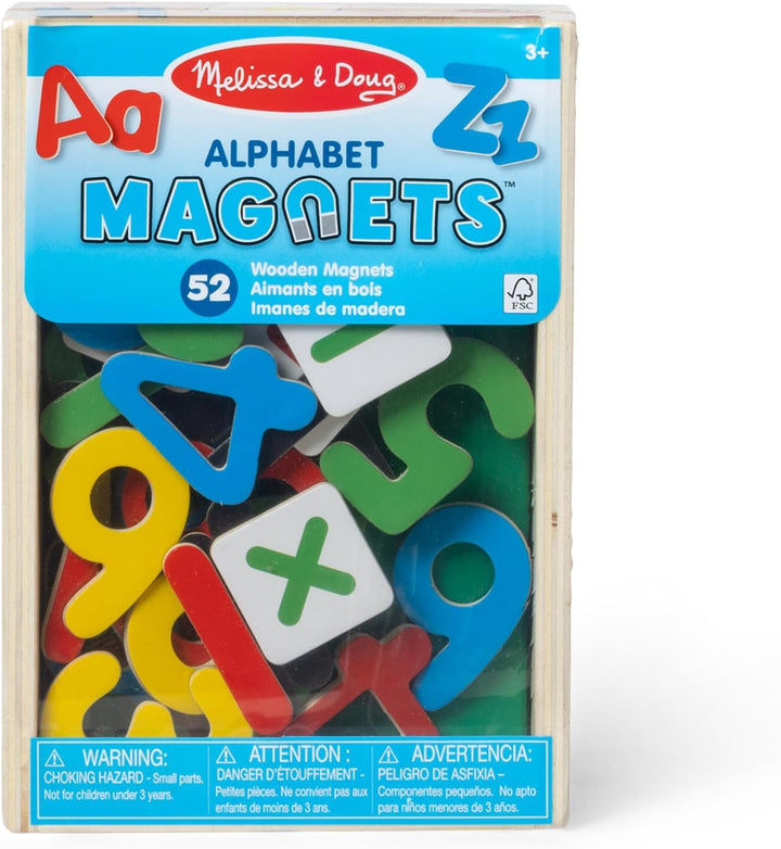 Melissa & Doug Buchstabenmagneten aus Holz Holzbuchstabenmagneten, Holzbuchstabenmagneten