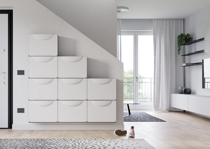 Terry Home Storage Harmony Aufbewahrungsbox, Schuhschrank, 51 x 19 x 39 cm, Grau Tortora/Grigio, Tor