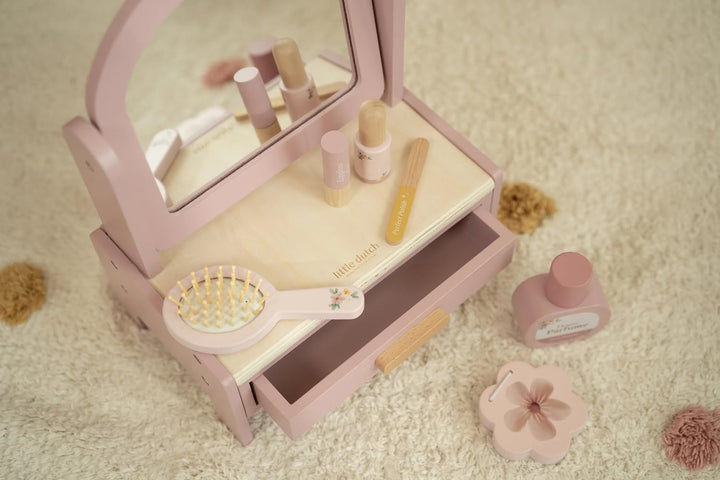 Little Dutch 2516 Holz Spielset Schminktisch - rosa