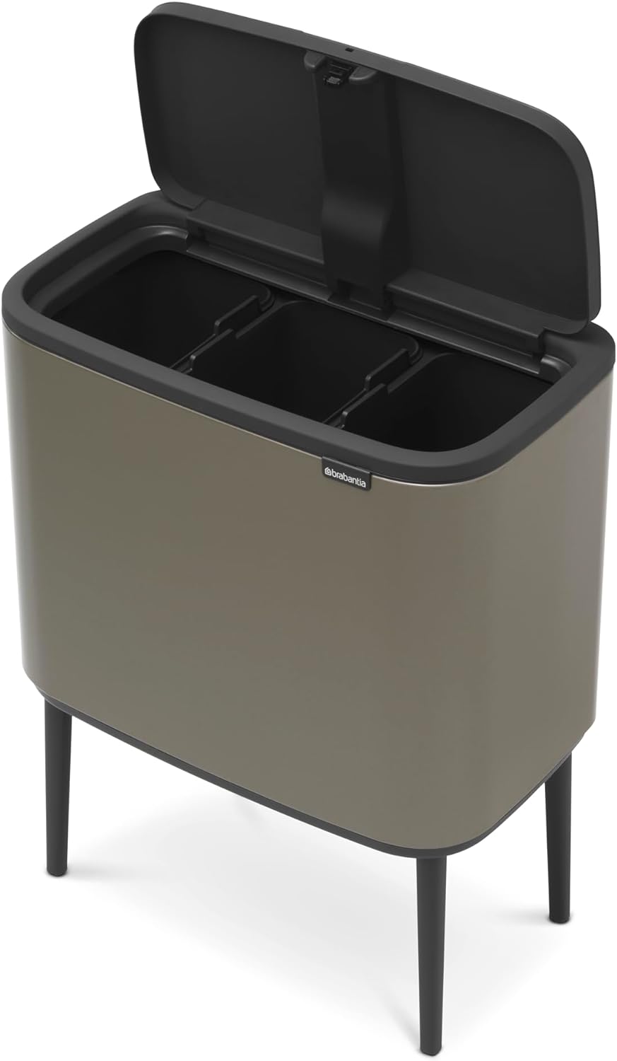 Brabantia 316043 Bo Touch Bin, 3 x 11 L Abfalleimer, Edelstahl, Platinum, 54 x 31.5 x 68 cm 3 Innene