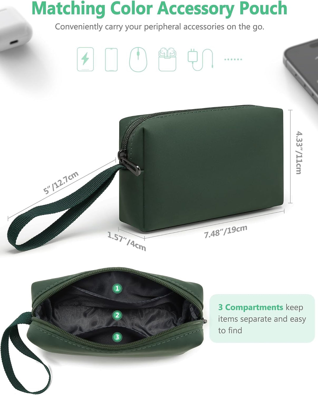 HYZUO 13 Zoll Laptop Hülle Tasche mit Ständer für MacBook Air 13 M5 A3449 M4 M3 M2 M1 2026-2018, Mac