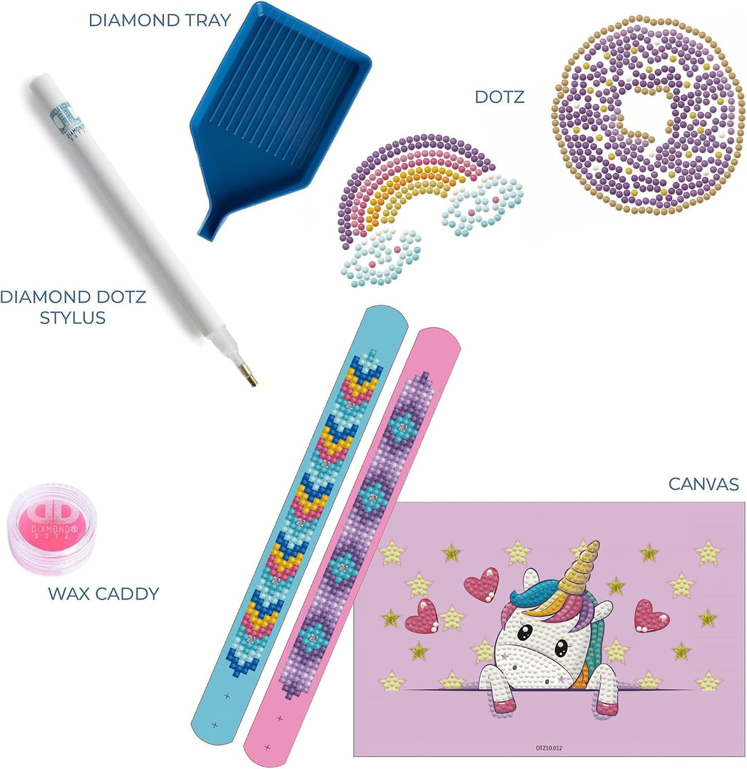 DIAMOND DOTZ DOTZIES 2593233 Original 5D Diamond Painting Set, Einhornbaby, DIY Kreativ-Mal-Kit für
