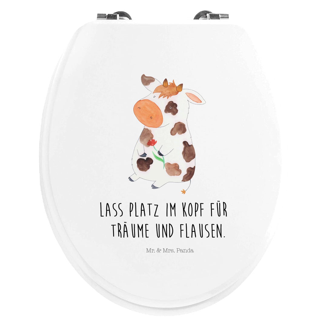 Mr. &amp; Mrs. Panda Motiv WC Sitz Kuh - Geschenk, Toilettendeckel, Landwirtin, Kühe, WC-Sitz, Toilette,