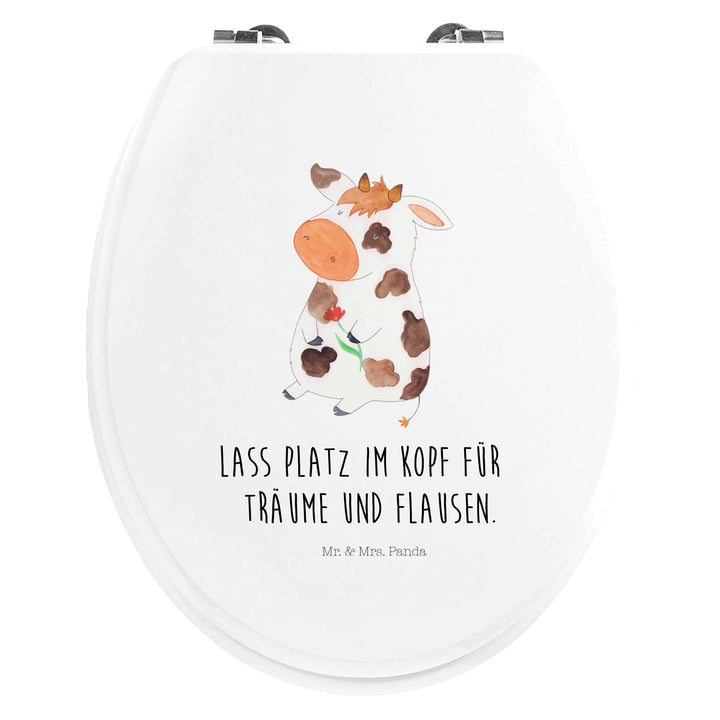 Mr. &amp; Mrs. Panda Motiv WC Sitz Kuh - Geschenk, Toilettendeckel, Landwirtin, Kühe, WC-Sitz, Toilette,