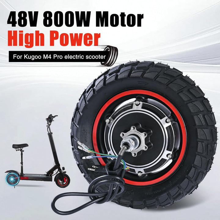 Scooter Motor mit 80/65-6 Luftreifen 48V 500W Motor kompatibel für Kugoo M4&M4 Pro Elektroscooter