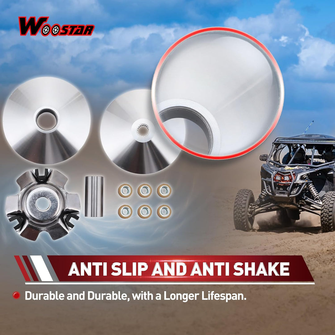WOOSTAR Komplette Variatorrollen Baugruppe Ersatz für 4 Takt GY6 125ccm 150ccm Roller Go Kart 152QMI