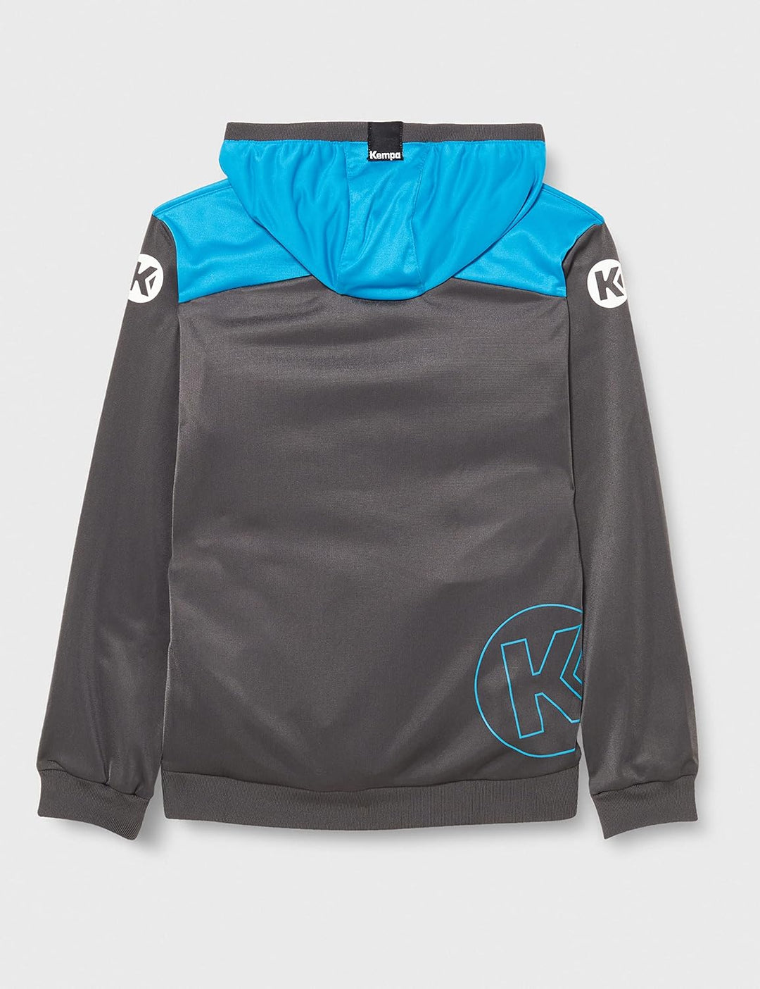Kempa Herren Emotion 2.0 Kapuzenjacke, Anthra/kempablau, M