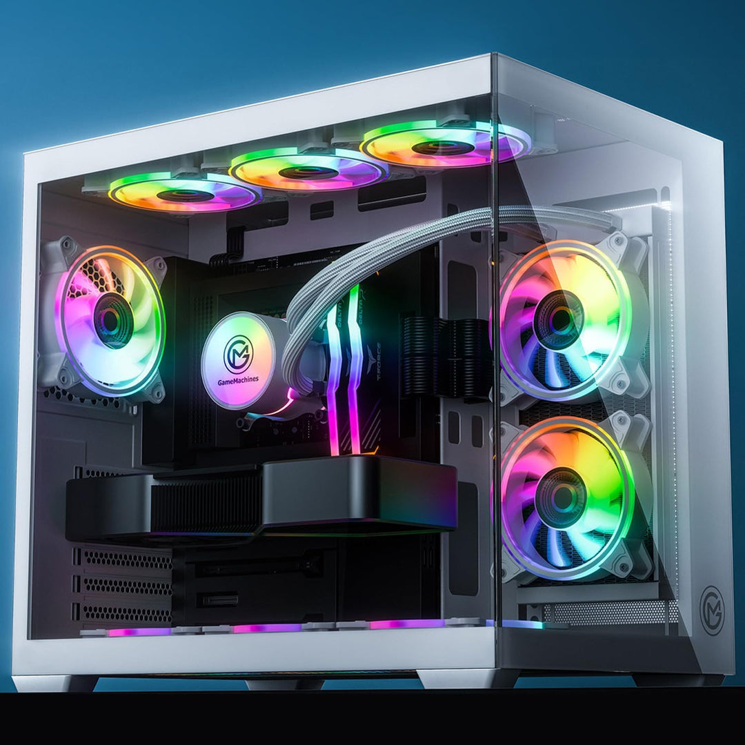 GameMachines Cube Snow Edition - Gaming PC - Intel Core i7 14700KF - NVIDIA GeForce RTX 4060 - Wasse