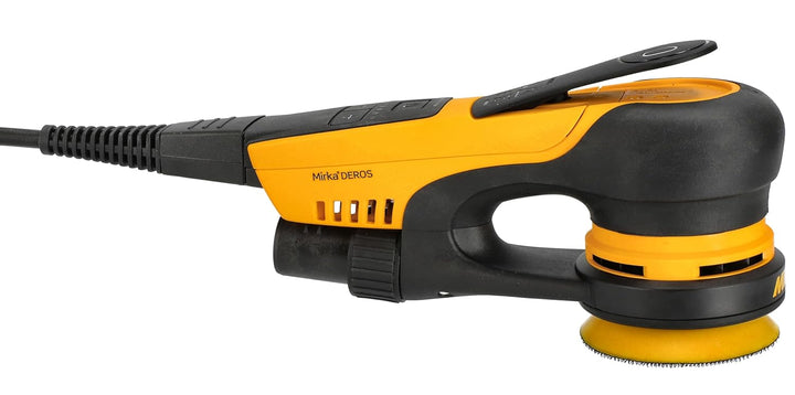 Mirka DEROS II 350 Exzenter-Schleifer Schleifmaschine mit Absaugung für Ø 77mm Schleifpapier / 5,0mm