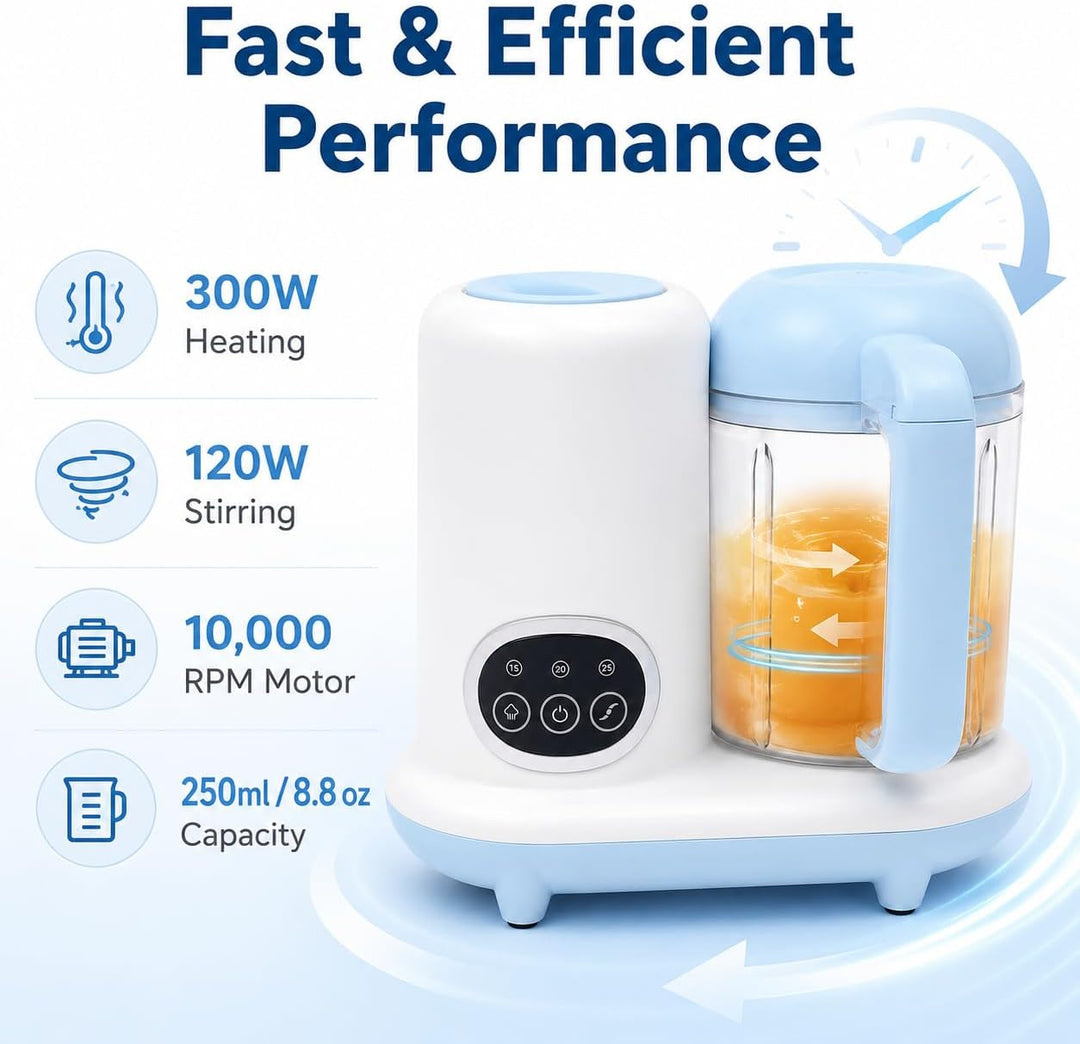 Baby Food Maker Automatischer Mixer, multifunktional, 10.000 U/min, Timer, 250 ml, Küchenmaschine, M