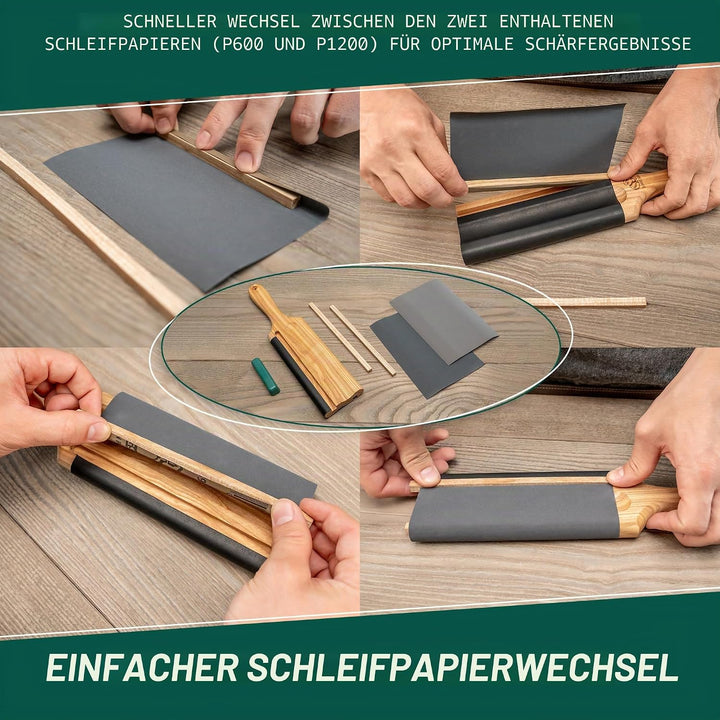 BeaverCraft LS5P1 Streichriemen für Holzschnitzerei, Holzschnitzhobel, Haken, Messerschärfwerkzeuge,