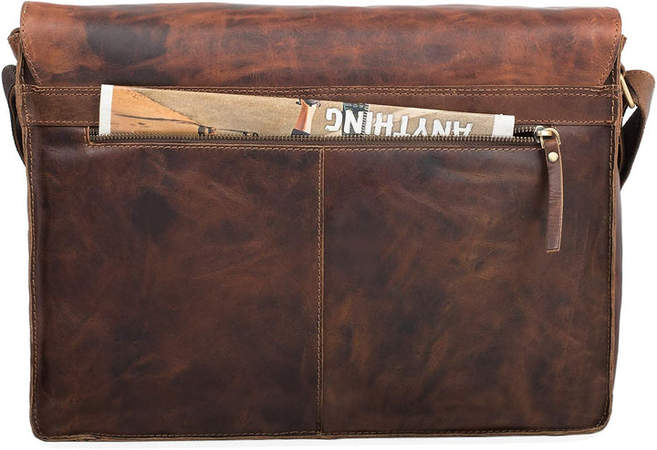 STILORD Hannes Umhängetasche Leder Herren Damen Vintage A4 gross Messenger Bag Uni Arbeit Büro Busin