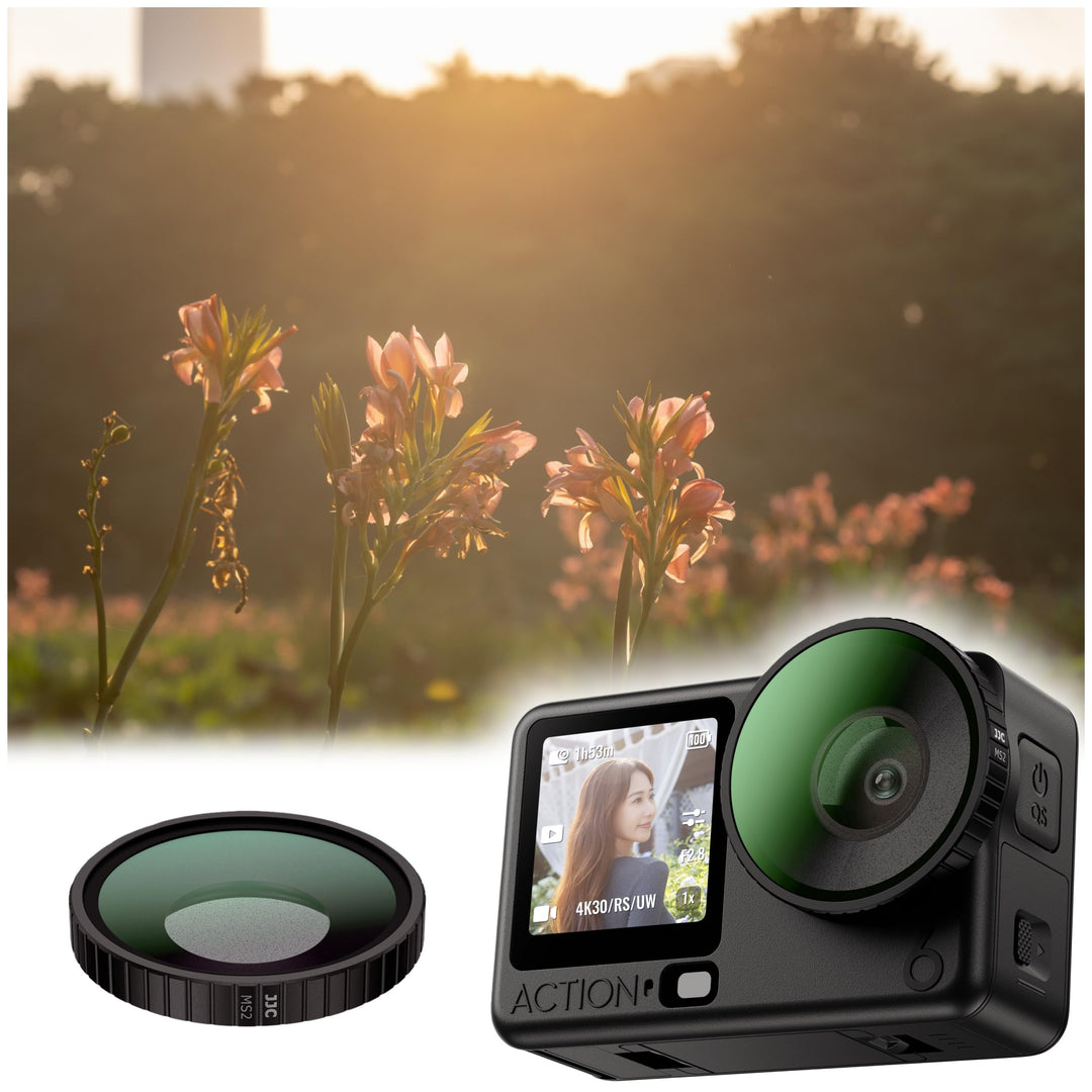 JJC Osmo Action 6 Black Mist 1/2 Filter,Black Diffusion Filter für DJI Osmo Action 6 mit Filteretui
