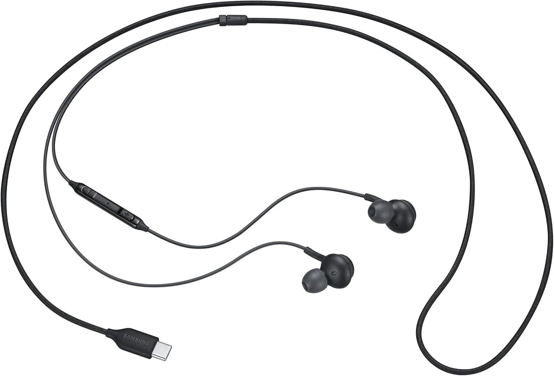 Samsung AKG In-Ear-Kopfhörer-Set Typ C + Schnellladekopf, Schwarz, In-Ear-Kopfhörer, kabelgebunden,