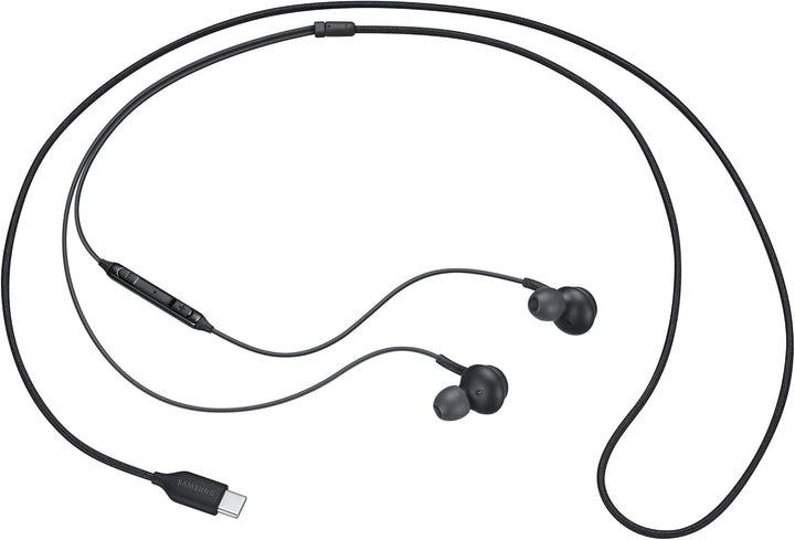 Samsung AKG In-Ear-Kopfhörer-Set Typ C + Schnellladekopf, Schwarz, In-Ear-Kopfhörer, kabelgebunden,