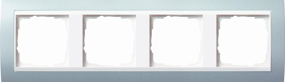 Gira 0214326 Abdeckrahmen 4-Fach für reinweiss Event, alu