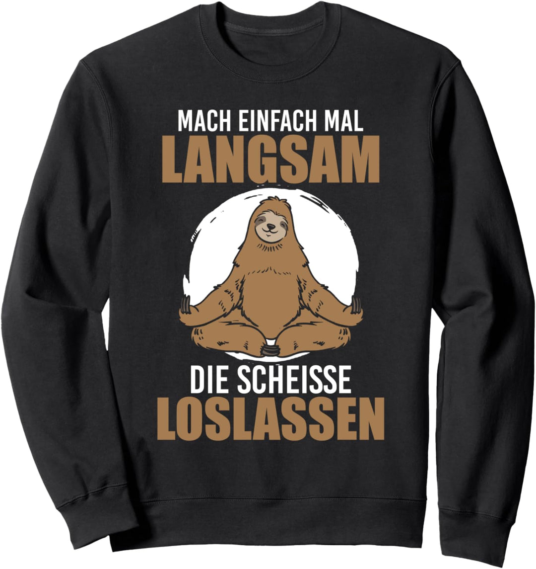 Mitarbeiter Arbeitskolle Abschied Geburtstag Faultier Sweatshirt