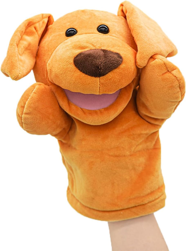lilizzhoumax Hund Handpuppe Kuscheltier Tier Kawaii Niedliches Rollenspiel interaktives Früherziehun