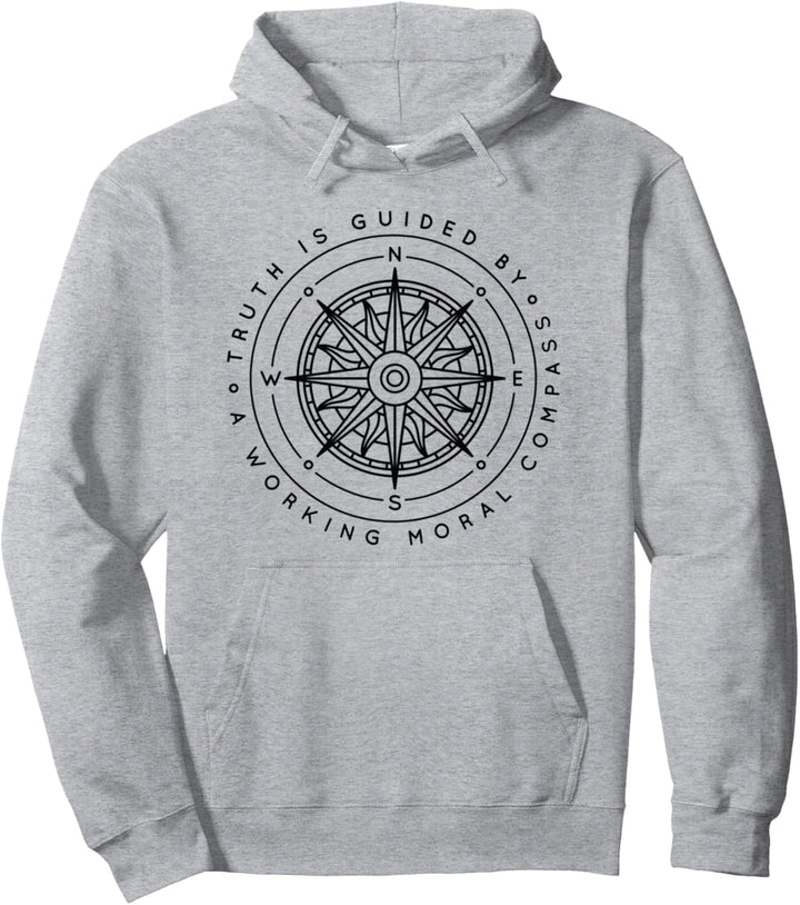 Moralischer Kompass Motivierend Inspirierend Sport Pullover Hoodie