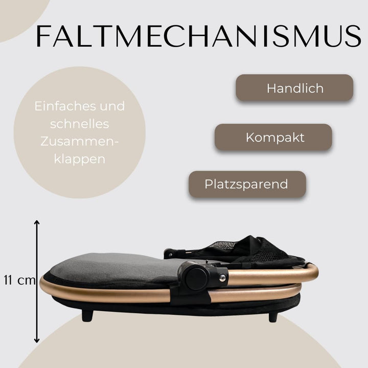 Transportbox Katzen & Hunde – klappkorb, klappbox, faltbar & stabil – Moderne Tiertransportbox für K