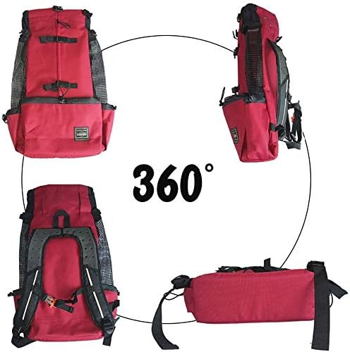 Woolala Leichter Haustier-Tragerucksack für kleine und mittelgrosse Hunde und Katzen XL Rot, XL Rot