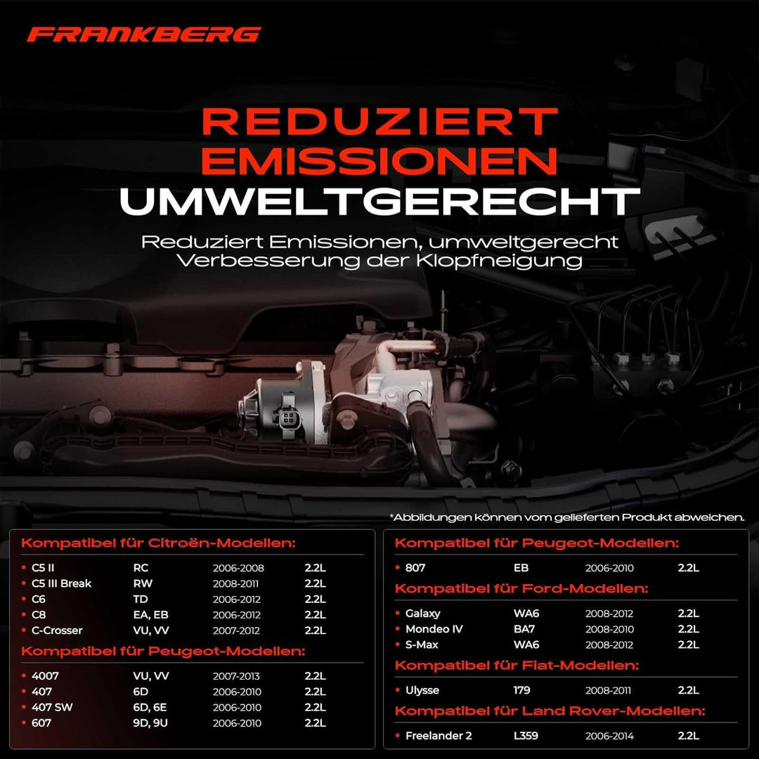 AGR-Ventil Abgasrückführung für C-Crosser C5 II C5 III Break C6 C8 Ulysse Galaxy Mondeo IV S-Max Fre