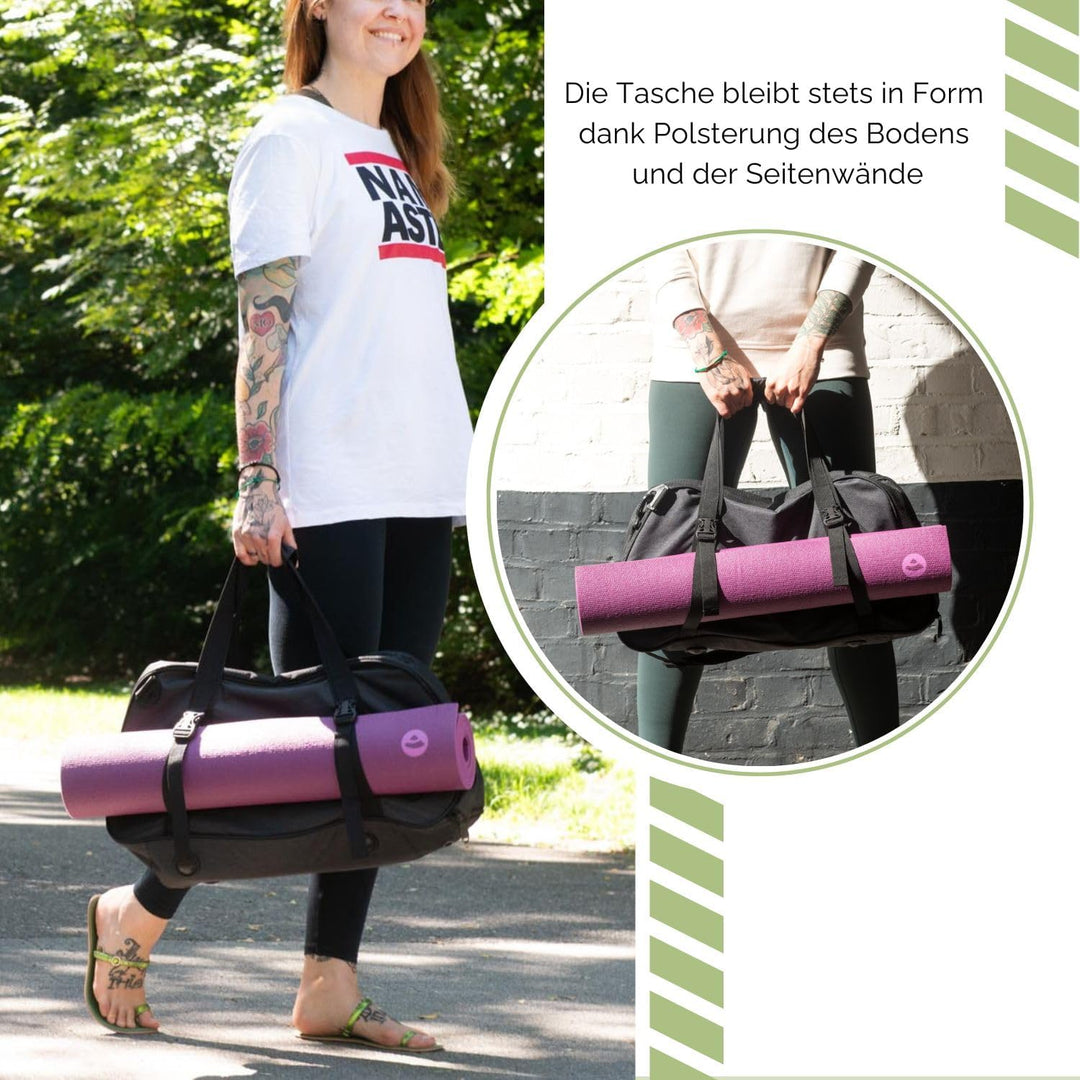 Bodhi Sporttasche | Ideal zum Yoga &amp; als Weekender | Gym &amp; Fitness Tasche | Reisetasche | Unisex | i