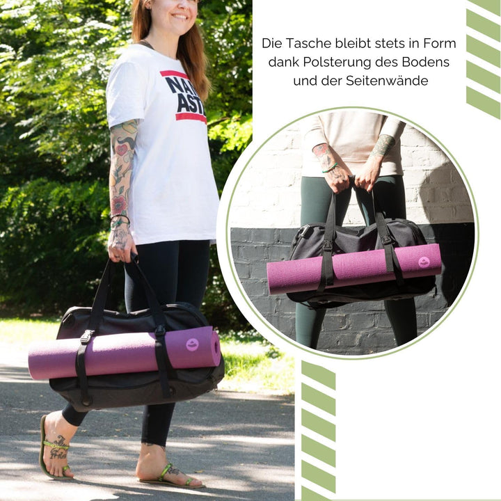 Bodhi Sporttasche | Ideal zum Yoga &amp; als Weekender | Gym &amp; Fitness Tasche | Reisetasche | Unisex | i