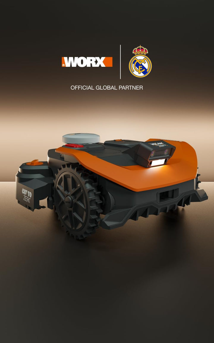 WORX Landroid Vision Cloud WR330E 2WD Mähroboter ohne Begrenzungskabel für 3000 m² (KI-Hinderniserke