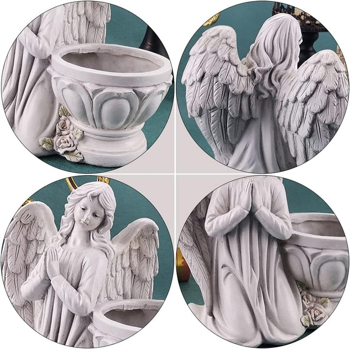 BESPORTBLE 1stk Engel Blumentopf Ornament Statue Vase Engel Kopf Pflanzer Engel Figuren Vase Blumen