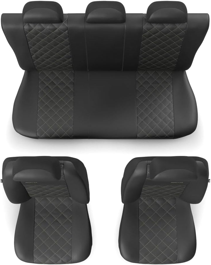 Mossa - Universal Sitzbezüge Auto kompatibel mit VW Volkswagen Passat B4, B5, B6, B7, B8, B9 (1993-