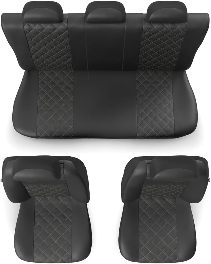 Mossa - Universal Sitzbezüge Auto kompatibel mit VW Volkswagen Passat B4, B5, B6, B7, B8, B9 (1993-