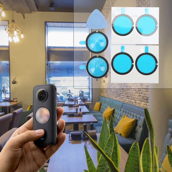 ciciglow für Insta 360 ONE X2 Lens Guards Cap, Double Lens Guards, Double Layer Optical Coating, Sch